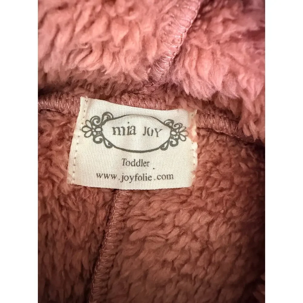 Joyfolie Mia Joy Ponchama Pink Hooded Toddler Poncho